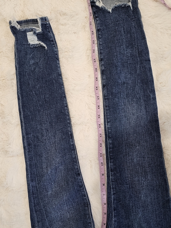 FRAME Le Skinny de Jeanne Jeans Size 24 Distressed Raw Hem - Picture 6 of 7